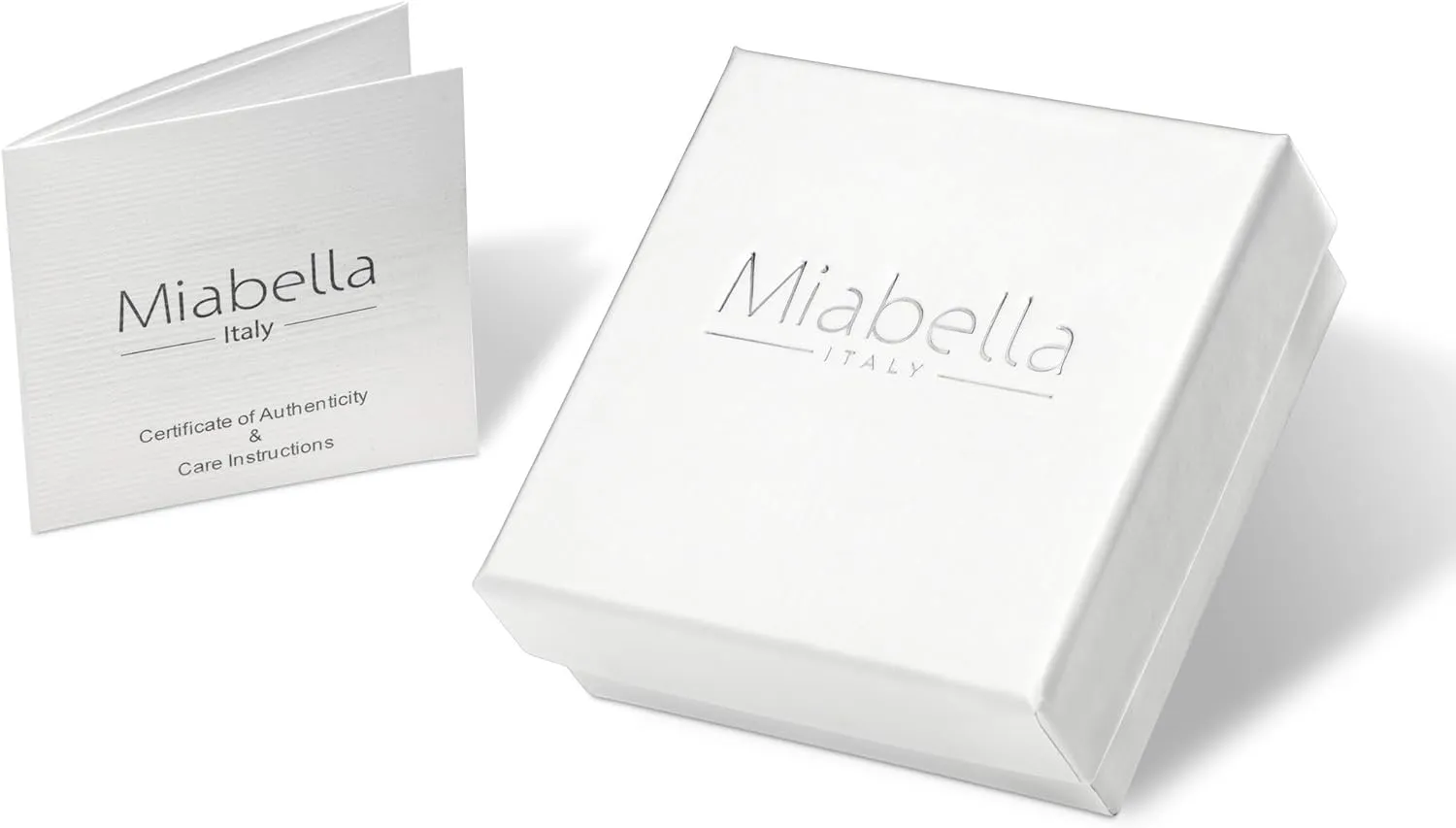 Miabella 925 Sterling Silver Organic Cube Bead Chain Bracelet for Women Men, Handmade in Italy