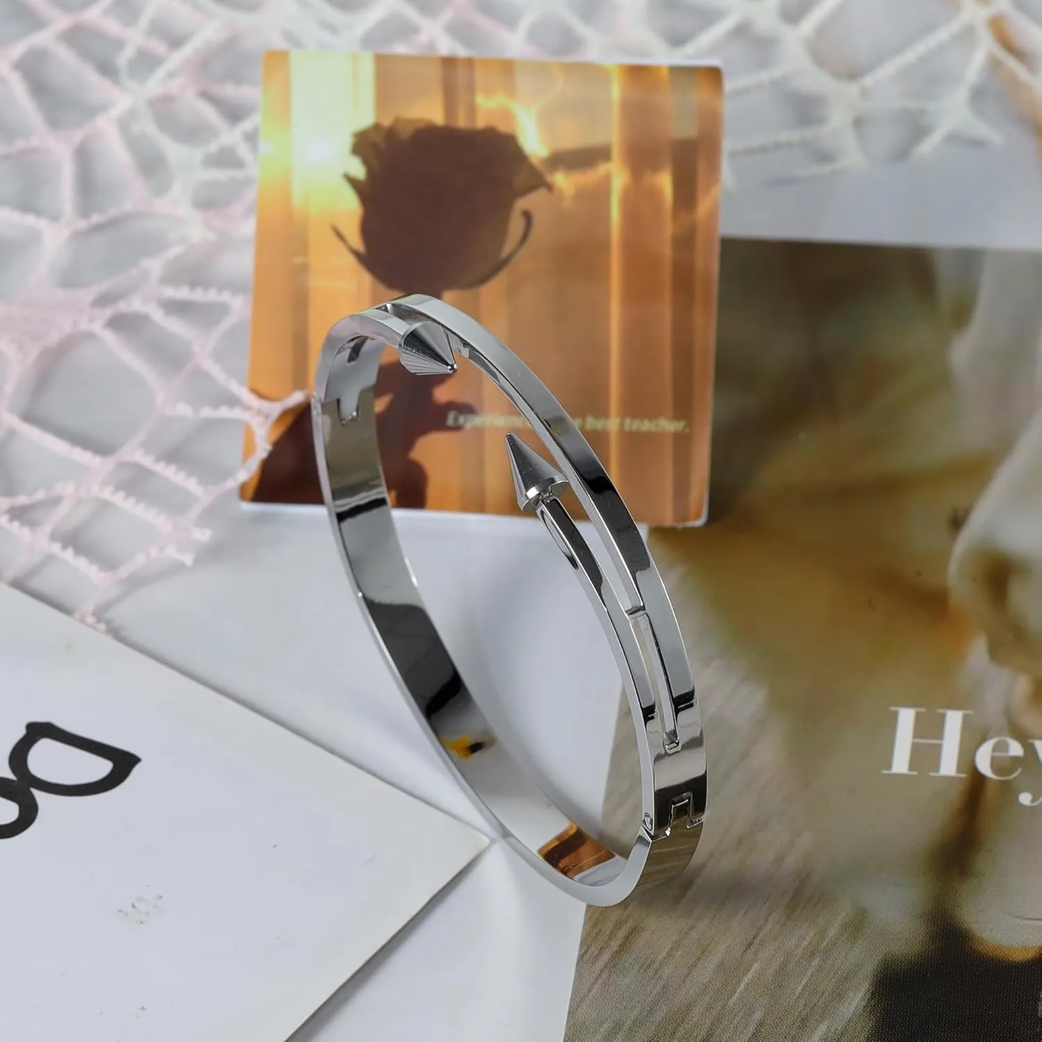 MILAKOO Stainless Steel Bracelet for Women Wedding Exquisite Twisted Rope Costume Boho Jewelry Gifts