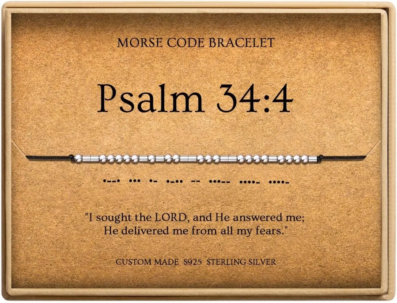 Morse Code Bracelets for Women, Christian Bible Verse Bracelets, Scripture S925 Sterling Silver Inspirational Faith Jewelry, Religious Gifts for Women