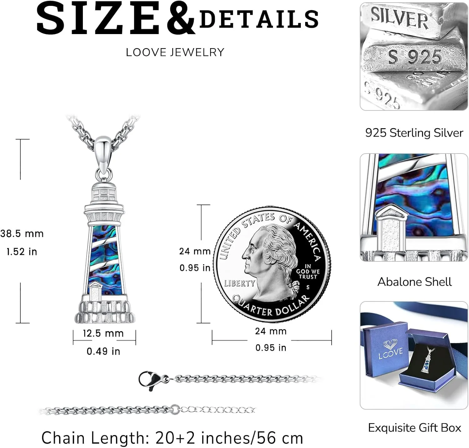 Mountain/Sun/Sea/Mustard Seed Necklace for Women Sterling Silver Nature Jewelry Gift for Hikers, Campers, Skiers, Climbers and Nature Lovers