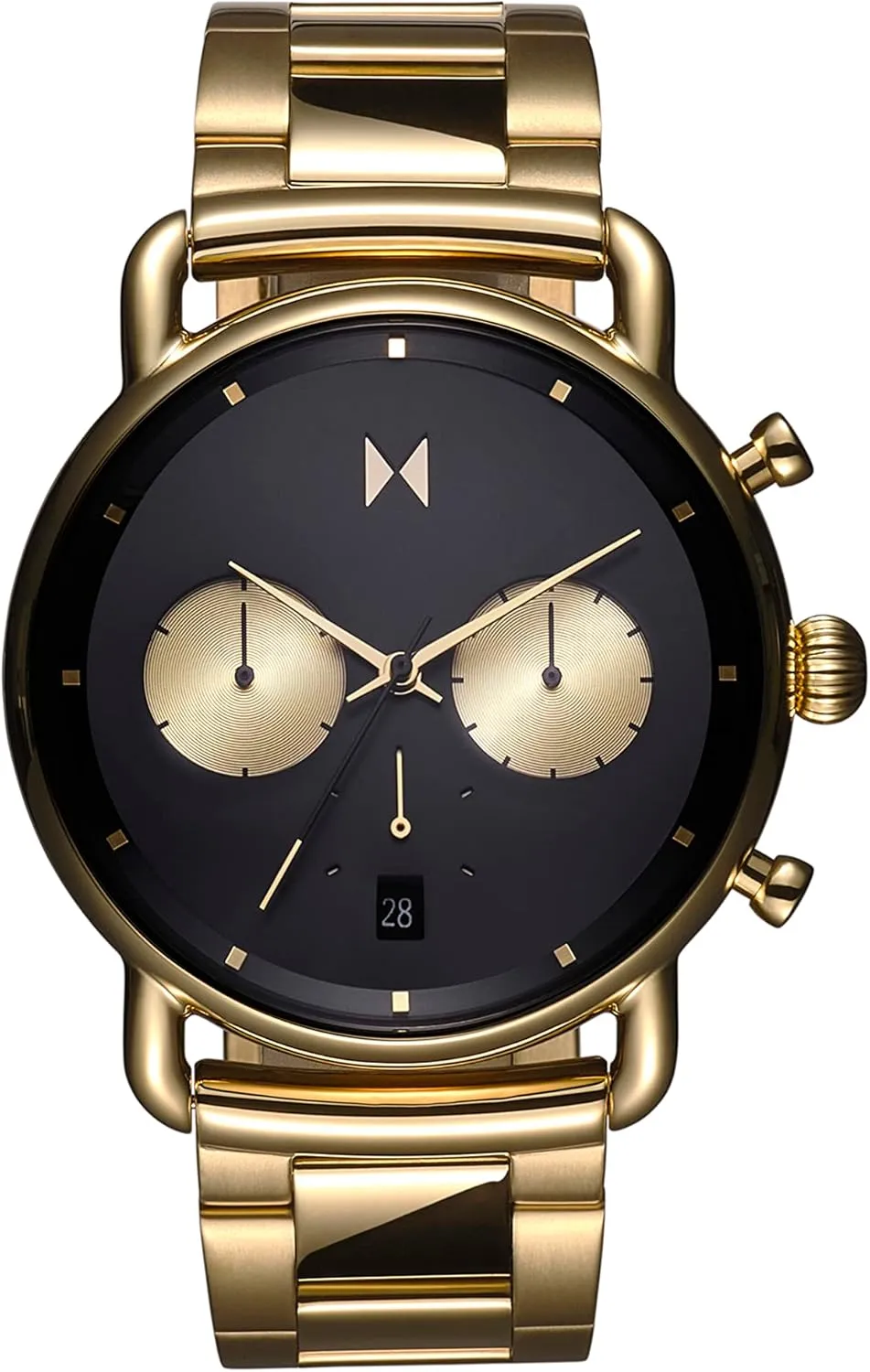 MVMT Blacktop II Analog Watch - Vintage Chronograph - Water-Resistant 5 ATM/50 Meters - Premium Minimalist Men's Watch - Stainless Steel - 42mm & 47mm