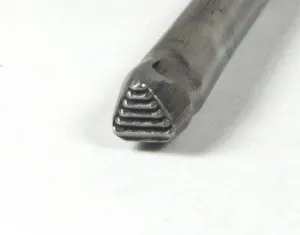 Native American 25, Steel Stamp, tribal design, Southwest silver, 4 x 4 mm
