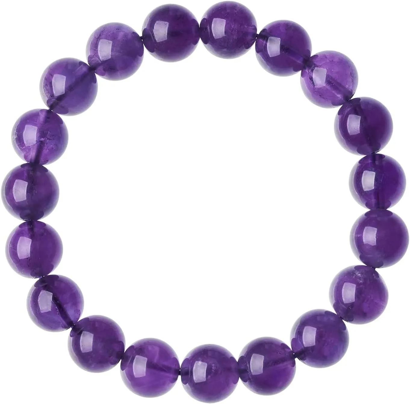 Natural Amethyst or Citrine Crystal Bracelet - Healing Gemstone Jewelry, Handmade Gift for Mom, Dad, Wife & Husband, Ideal for Mothers Day & Fathers Day, Unisex Gift for Women & Men