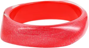 Natural Colorful Wooden Acrylic Large Round Bangles Wide Irregular Ethnic Wood Chunky Minimalist Cuff Bracelet Vintage Punk Cool Jewelry for Women