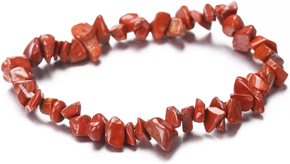 Natural Gemstones Bead Bracelet Chakras Crystal Chip Stone Color Gravel Bracelets for Yoga Meditation Prayer Protections
