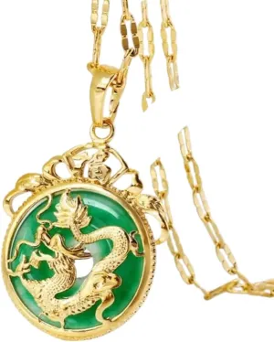 New 2025 Exquisite Luxury Bamboo Imitation Jade Dragon Column Phoenix Necklace Suitable For Men And Women/'s Fashionable Charm Decoration Jewelry Commemorative Accessories Trendy Best For Gift