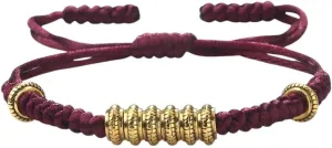 New 2025 Unisex Tibetan Buddhist Charm Bracelet Handmade Gold Sliver Color Beads Bracelets&Bangles For Women Men Prayer Jewelry Findings Year Gifts Fashion Trendy Accessories Creative Gift And