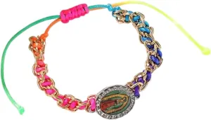 New 2026 Unisex Virgin Mary Cuff Chain Women's Hand Rope Adjustable Bracelet Exquisite Classic Religious Prayer Lucky Amulet With You Accessories Trendy Best For Gift Women And Men