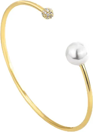 Opal Bangle Bracelet for Women 18K Gold Plated Adjustable Minimalist Gold Opal Bracelet Cuff Bracelet for Women
