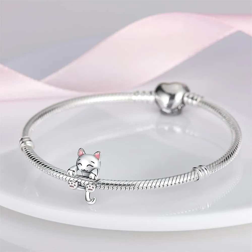 Pandach 925 Sterling Silver Charms Beads for Bracelets and Necklaces Butterfly and Headphones Pendants Clover Charms Jewelry Gift for Women