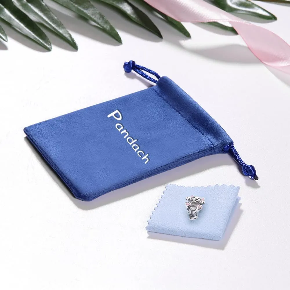 Pandach 925 Sterling Silver Charms Beads for Bracelets and Necklaces Butterfly and Headphones Pendants Clover Charms Jewelry Gift for Women