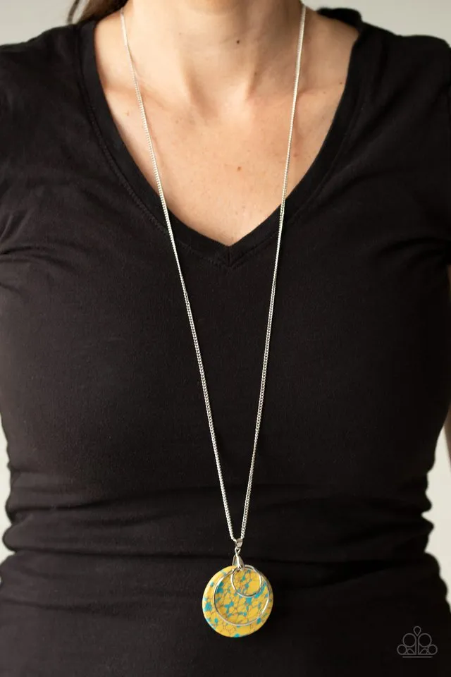 Paparazzi Necklace ~ Sahara Equinox - Yellow