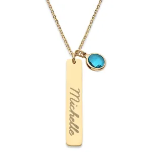 Personalized Birthstone Necklace with Kids Names for Mom, Women, Grandma, Birthday Mother's Day Gift, Customized Family Jewelry, Engraved Boys Girls Children Grandkids Names, Gold Silver Rose
