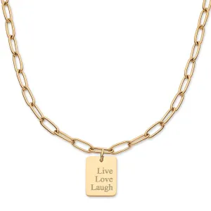 Personalized Necklace for Mom, Women, Customizable Kids Names Engraved Family Jewelry, Mama, Live Love Laugh, Inspirational, Faith Hope Love Christian, Birthday, Valentines Day, Mothers Day Gift