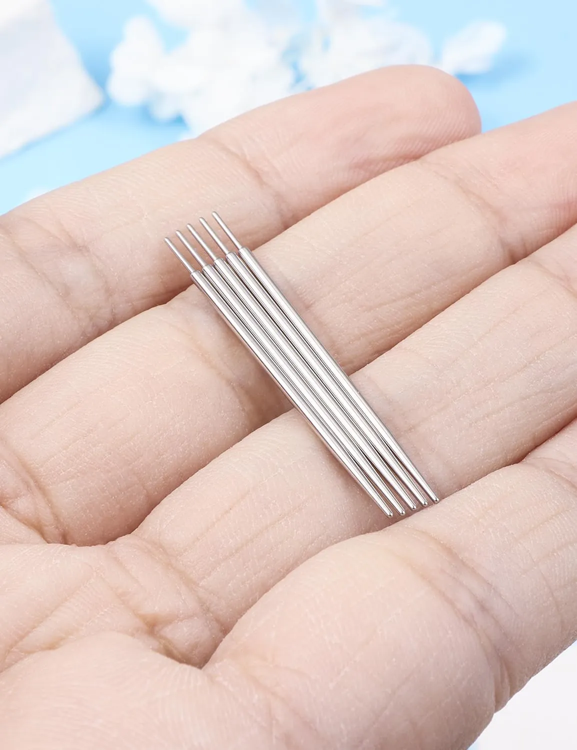 Piercing Taper 16G 18G 20G Piercing Needles Surgical Steel or titanium threadles Push in and Internal thread Nose Lip Septum Rings Stud Earrings Eyebrow Tragus Piercing Jewelry