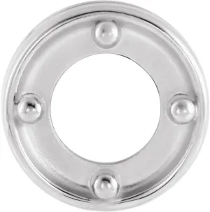 Platinum 7.4mm Round Shape Slide Pendant Fine Jewelry for Women Gifts for Her (Mounting Only, Not All Stones Included)