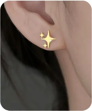   Post Earrings    for Women Teen Trendy Hypoallergenic Small Post Pierced Studs Earrings Jewelry Gifts