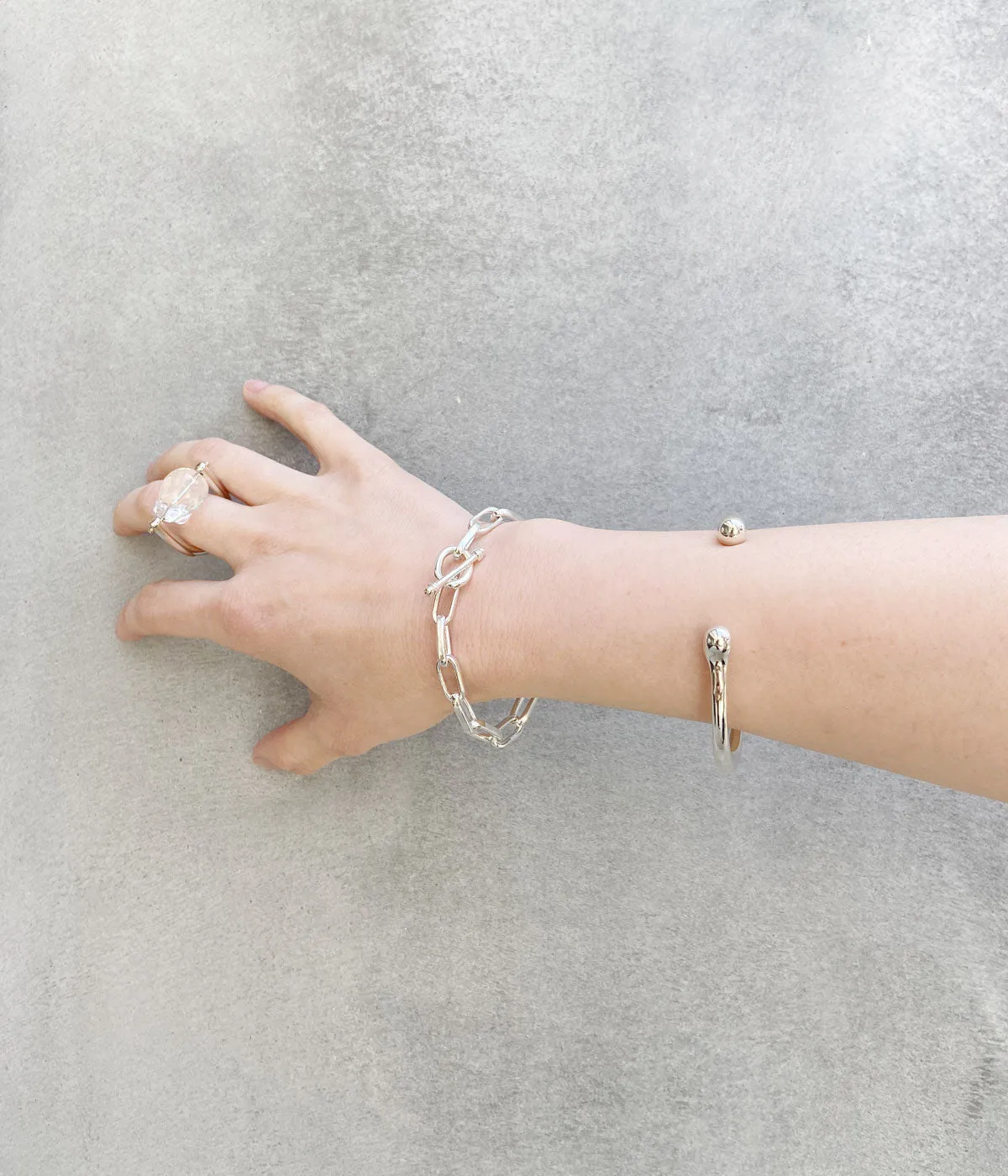 R.ALAGAN/CLASSIC CHAIN BRACELET(SILVER)