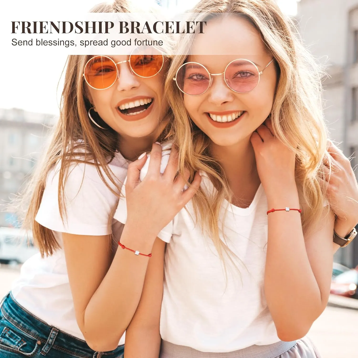 Red Black Bracelet 925 Sterling Silver Charm Clover Bracelet for Women Men - Matching Couple Bracelets | Best Friend Bracelets | Valentines Birthday Gifts, 4.7-8.7"