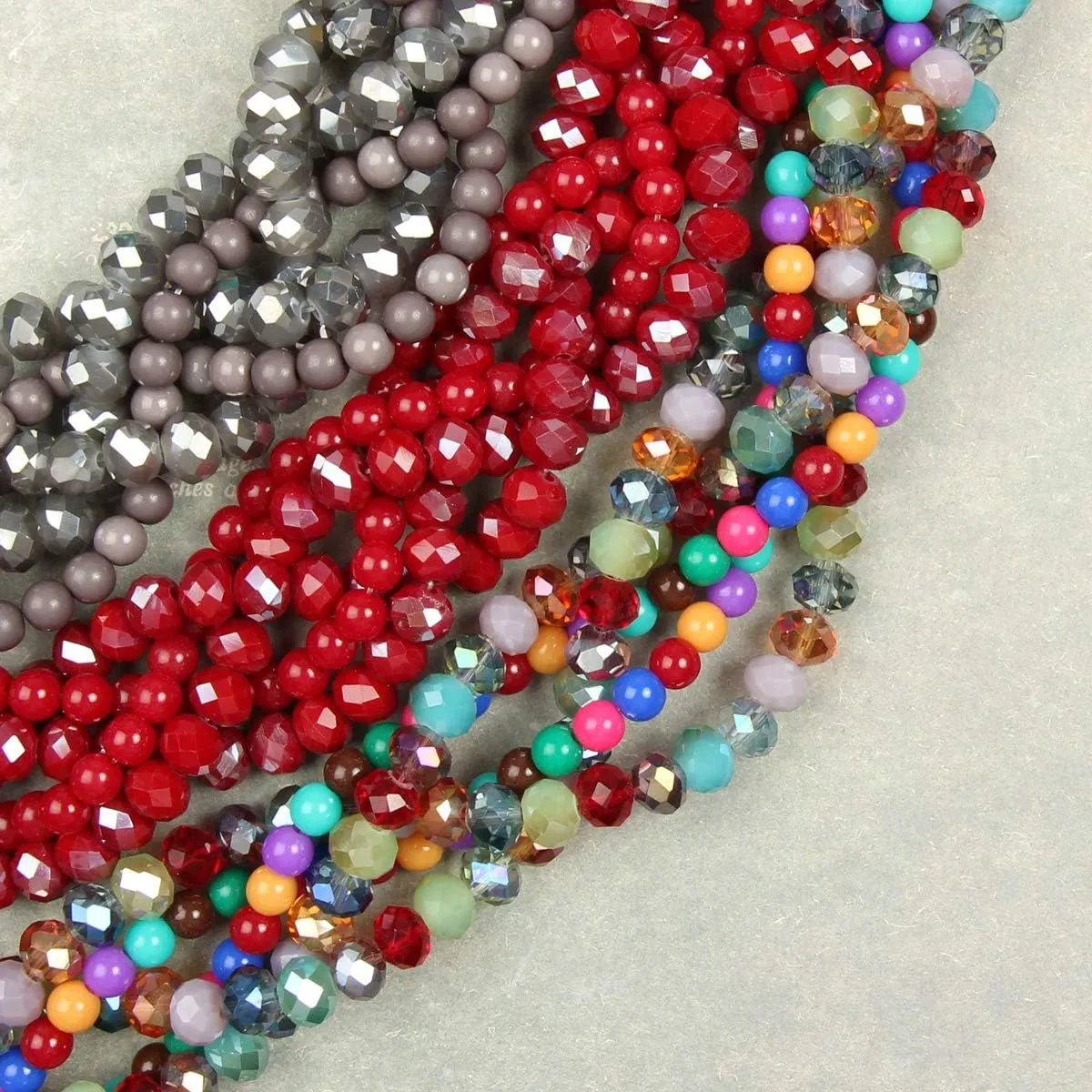 RIAH FASHION Braided Chunky Cluster Bead Bubble Statement Necklace - Multi Strand Twisted Colorful Twisted Bib Collar Acrylic, Sparkly Crystal