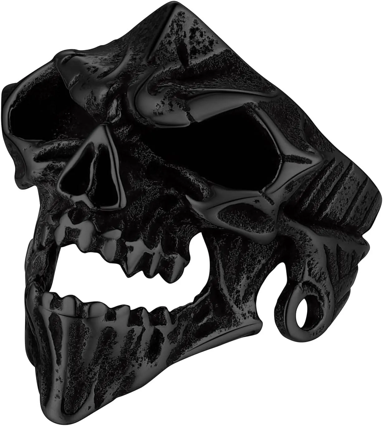Richsteel Statement Ring for Men Stainless Steel Fashion Punk Biker Skull Rings Halloween Ring