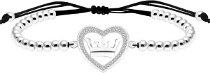 Royal Crown Bracelet - Love and Honor Micro Pave Cubic Zirconia Bracelet 5.9'   3.9" Extended Handmade Beaded String Emperor Jewelry Christmas, Birthday, Anniversary