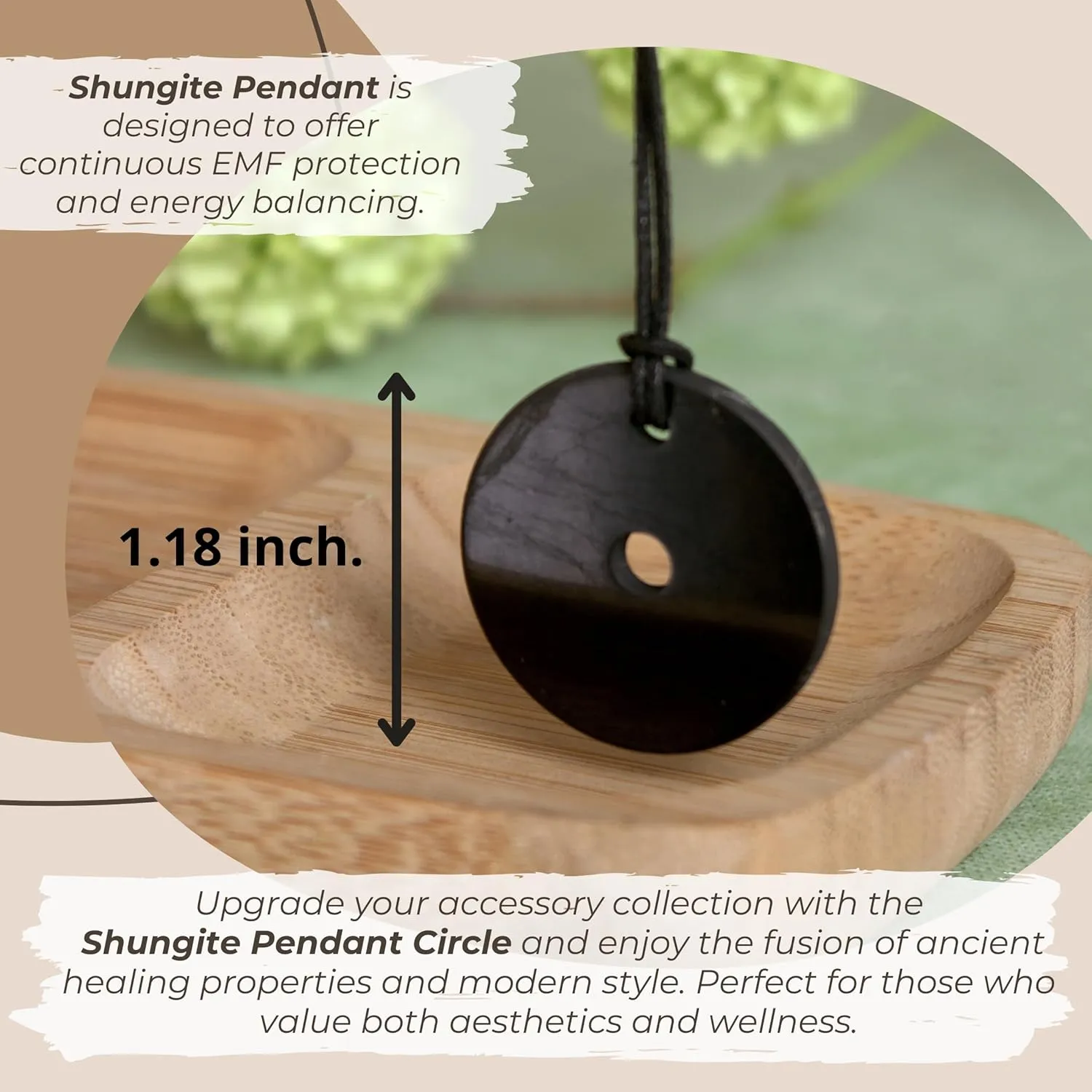 Shungite Necklace Pendant Jewelry Set Pack - Authentic Shungite Protection Blocking Stones - Crystal Shield for Women and Men