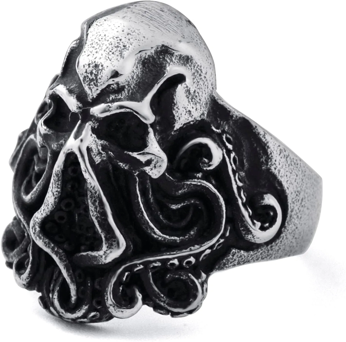 Skull Rings for Men Stainless Steel Gothic Biker Skull Ring Jewelry for Men Size 8-13