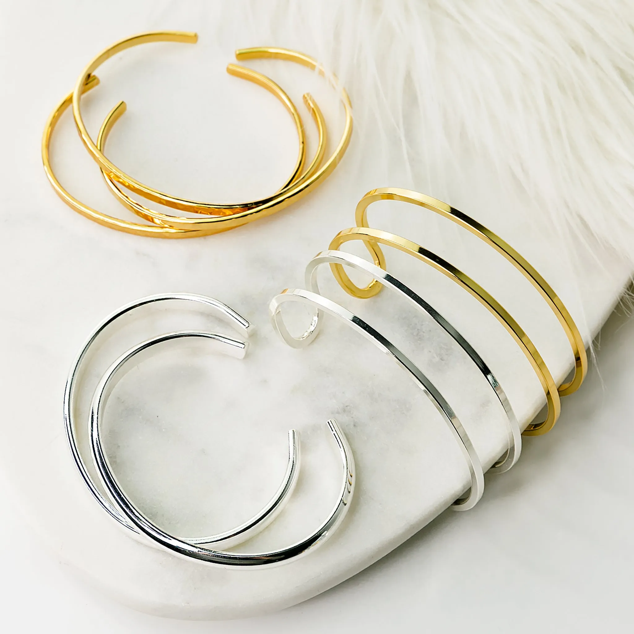Smooth Domed Cuff Bracelet - Imperfect
