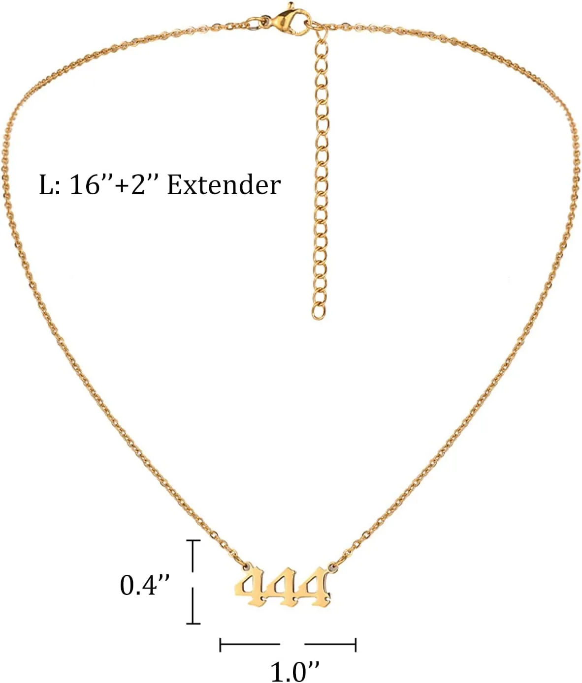 SMUK Angel Number Necklace, Dainty 18K Gold Plated Number 111 222 333 444 555 666 777 888 999 Necklace Pendants Choker Necklace Numerology Jewelry with Angel Number Ring for Women and Girls Gifts