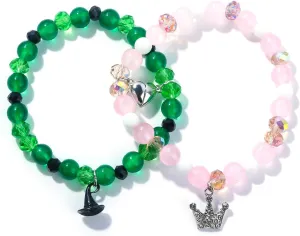 SONGCHANGJEWELRY BBF Friendship Matching Bracelets - Magic Stage Theatre Movie Merchandise Rhinestone Crown Witch Hat Pendant - Bracelets Jewelry Decoration Gifts for Fandom Fans