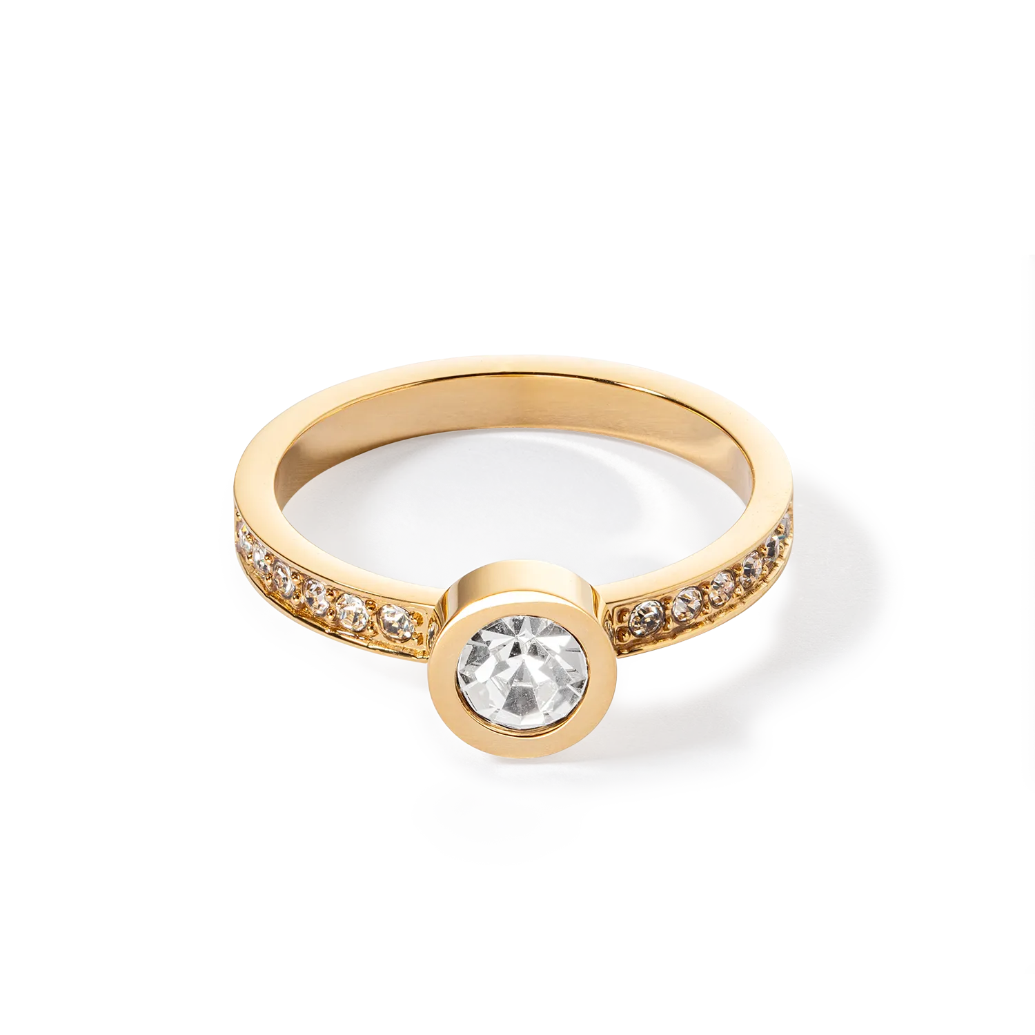 Sparkling Dots ring gold crystal