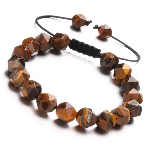 Starmond Mens Bracelets Beads - 10mm Onyx Tiger Eye Bracelet Protection Bracelets for Men Women - Black Bracelet for Men Adjustable?