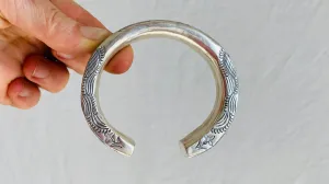 Sterling Silver Bangle from the Karen Hill Tribe. 0379
