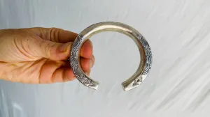 Sterling Silver Bangle from the Karen Hill Tribe. 0443