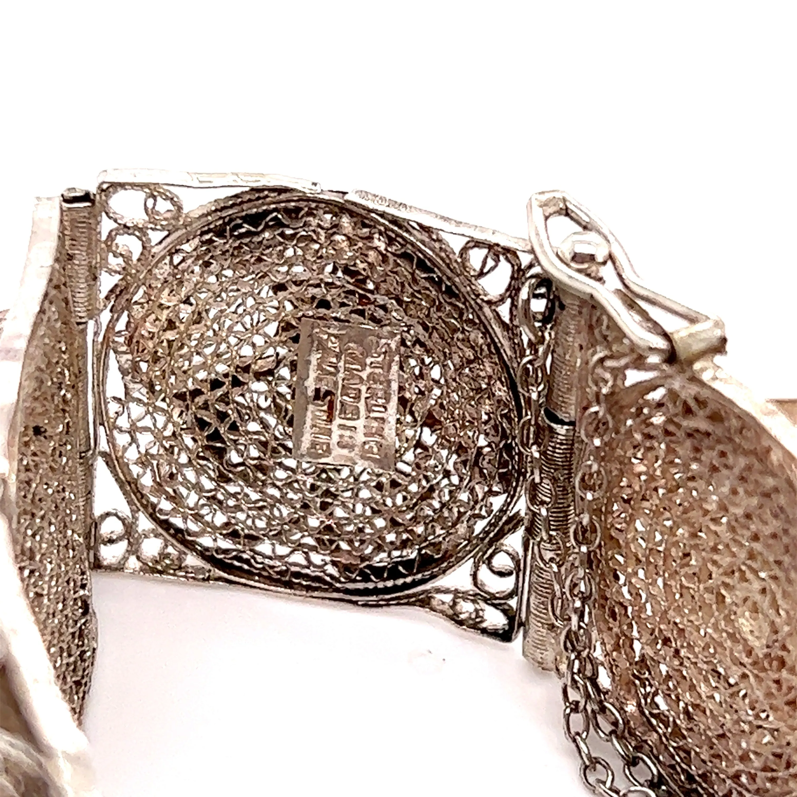 Sterling Silver Filigree Bracelet Made in Palestine