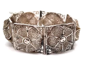 Sterling Silver Filigree Bracelet Made in Palestine