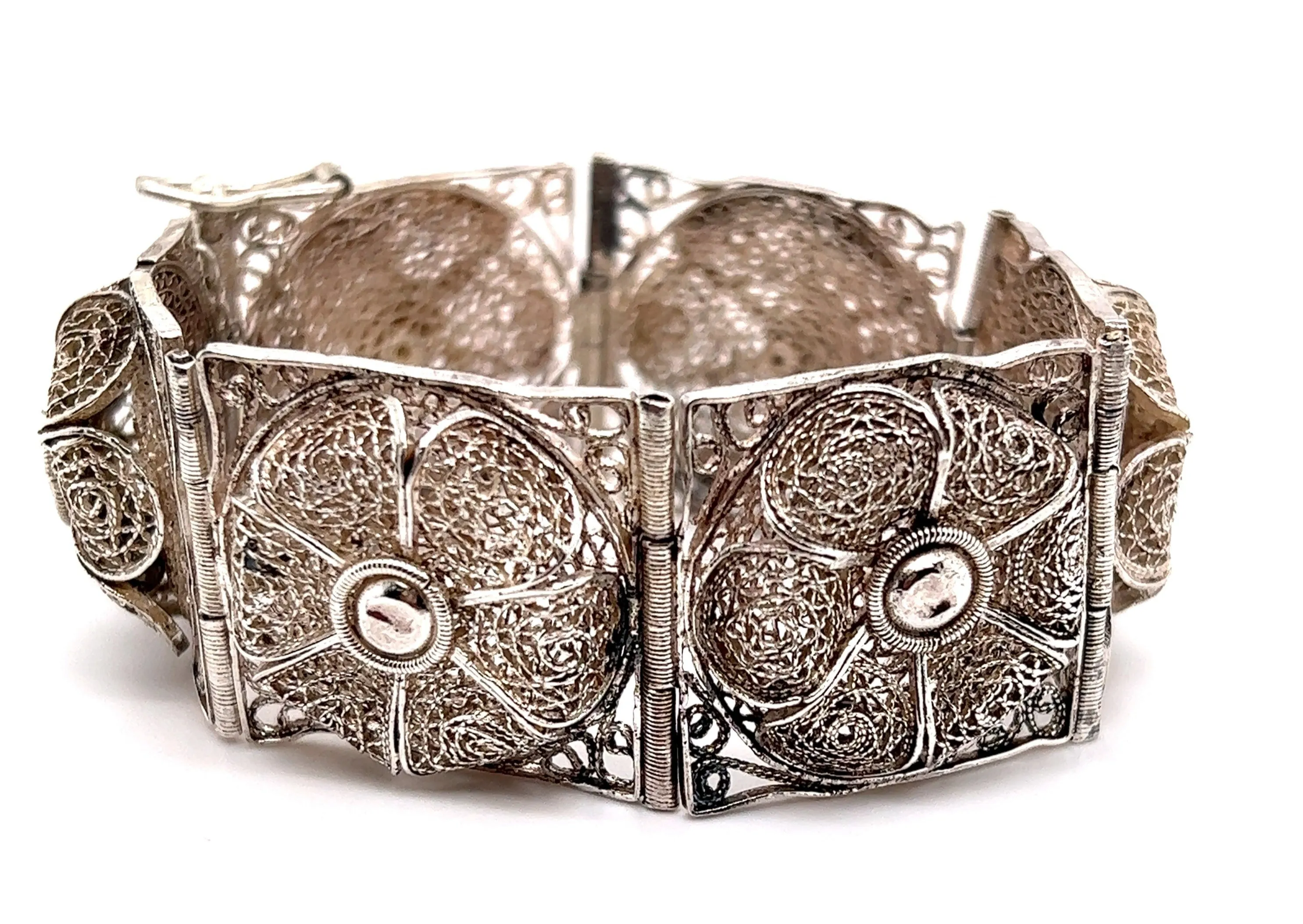 Sterling Silver Filigree Bracelet Made in Palestine