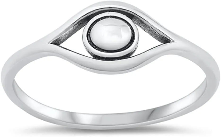 Sterling Silver Intuitive Protection Eye Ring