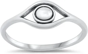 Sterling Silver Intuitive Protection Eye Ring