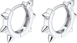 Suplight 925 Sterling Silver Huggie Earrings for Women 18K /Rose Gold Plated Hoop Earrings for Women Hypoallergenic Cubic Zirconia Cartilage Earrings Spike/Star/Square Small Hoop Earrings for Women