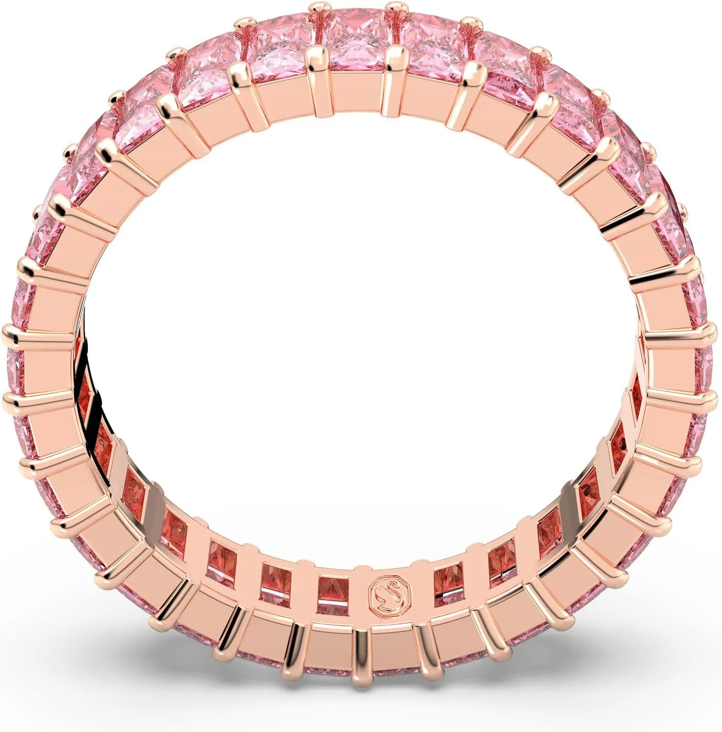 Swarovski Matrix Crystal Ring Collection, Pink Crystal, Rose Gold-Tone Finish