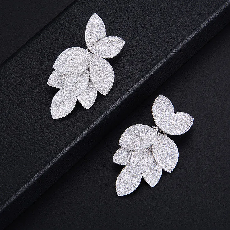TEEK - Flower Leaf CZ Jewelry