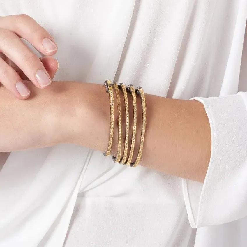 The Classic Pavé Hinge Bangle