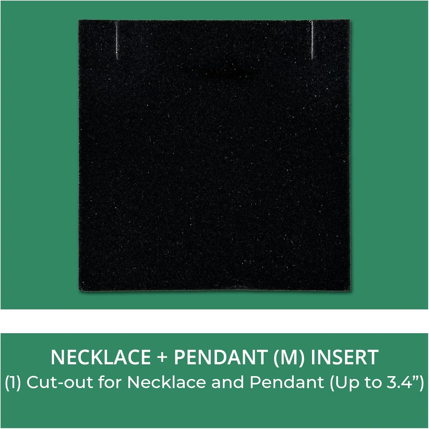 TheDisplayGuys - 24-Pack Cardboard Kraft Paper Jewelry Gift Boxes w. Velvet Padding - Necklace/Pendant - Matte Black - #33 (3.5" x 3.5" x 1.0")
