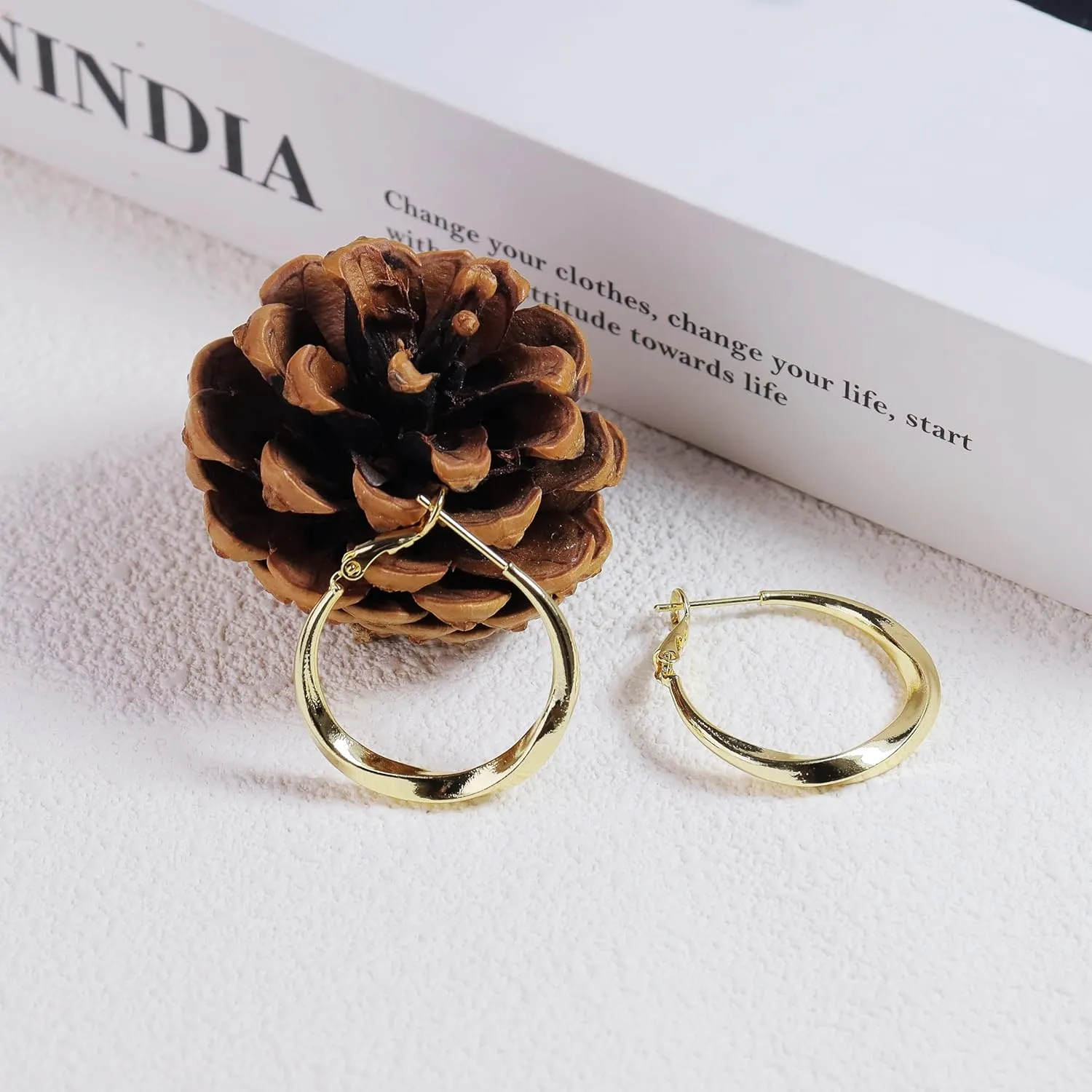 ToHeart 14k Gold Hoop Earrings for Womens Hoop Earrings