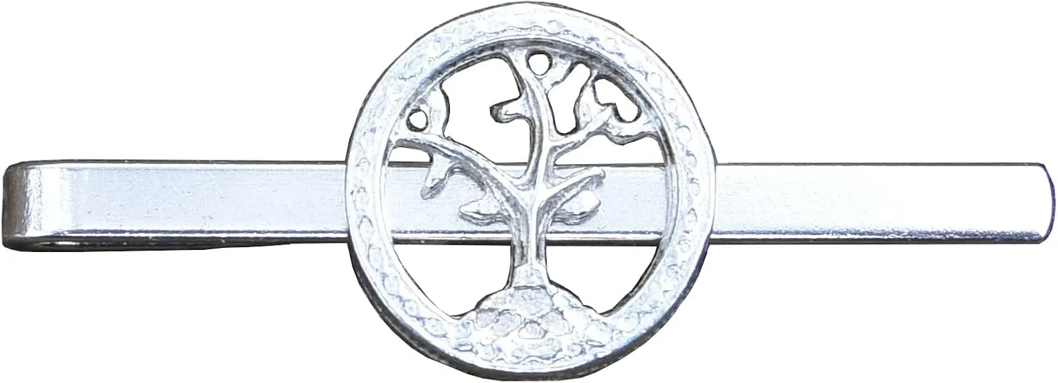 Tree Of Life Tie Clip, Spirituals Tie Clip, Tree Of Life Tie Slide, Tree Of Life gifts, Tree Of Life Cleft Accessories, Handcast, in Fine Pewter, by William Sturt