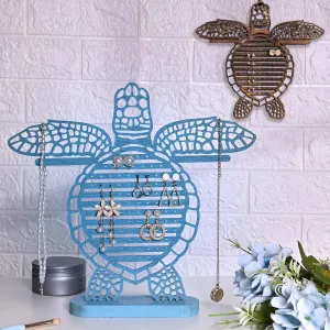 Turtle Earring Holder Organizer Natural Wood Jewelry Stand for Women and Girls Wall Mount Display for Earrings Necklaces and Accessories 12 * 11 * 0.9in Versatile Design Ideas decoration