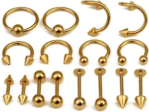 VALICLUD Tongue Ring Niple Piercing Jewelry Nose Piercing Jewellery Body Jewelry Daith Piercing Fish Hook