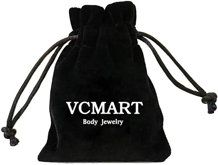 VCMART Nose Rings 18g 20g Nose Ring Surgical Steel Nose Studs Hoops Nose Piercings Jewelry Silver Gold